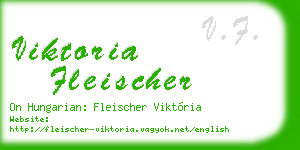 viktoria fleischer business card